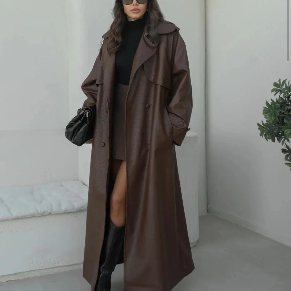 Chocolate Brown Trench Coat - Picture 12 of 16